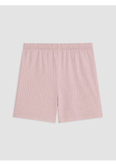 Lcw Dream Pembe Beli Lastikli Çizgili Kadın Şort Pijama Alt