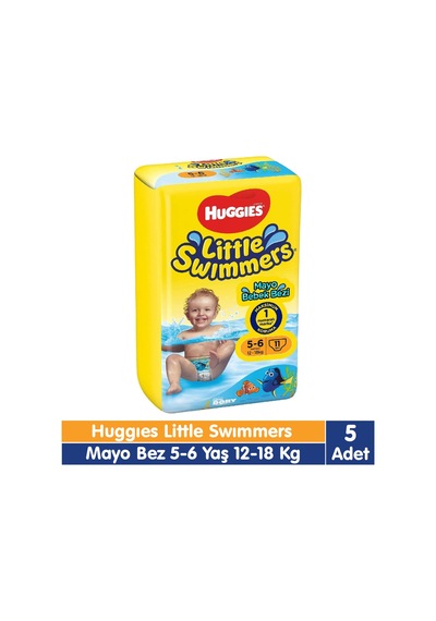 Huggies Little Swimmers Mayo Bebek Bezi 5-6 Yaş 11x5 55 Adet 5 - 6 Numara
