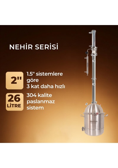 Distilon Nehir Serisi İmbik-26 Lt