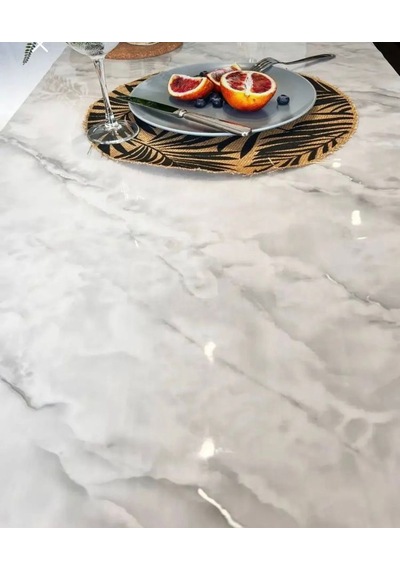 Mermer Desenli 108-a Kalın Pvc 1.2 Mm Masa Örtüsü