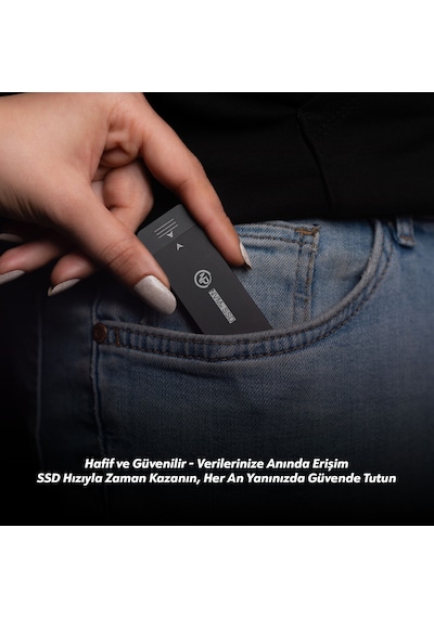 NPO DK01 USB-A/Type-C 22x42 M.2 NVMe Taşınabilir Harici SSD Boş Kutu