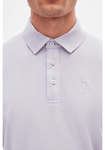 Twn Slim Fit Galaktik Leylak Pike Dokulu T-shirt 4ec146011784m Gl1