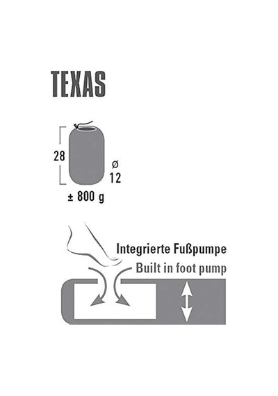 High Peak Texas Şişme Mat Siyah Çok Renkli