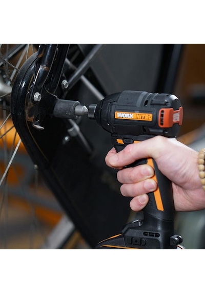 Worx WX925 20 V 2.0 AH Li-Ion Çift Akülü Kömürsüz Şarjlı Darbeli Matkap + WX265 Kömürsüz Darbeli Tornavida Kombo Set