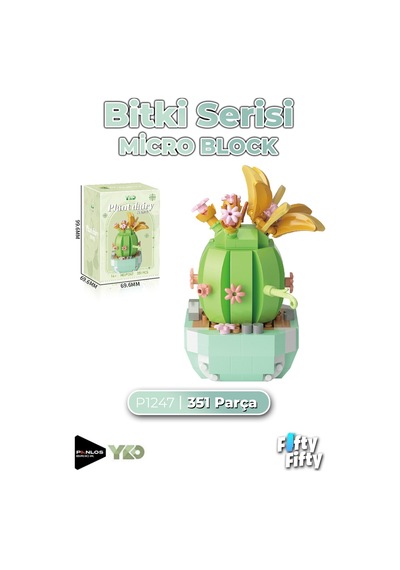 Panlos Micro Block Bitki Serisi 1247 Çiçek Buketi 351 Parça Oyuncak Yapım Seti Ffp-1247
