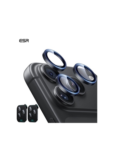 Esr Apple İphone 18 Pro / 18 Pro Max Armorite 2 Adet Kamera Lens Koruyucu - Siyah Black - 921759649