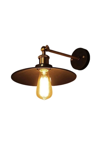 Mylight Retro Mafsalı Balcamlı Aplik 23 Cm Siyah