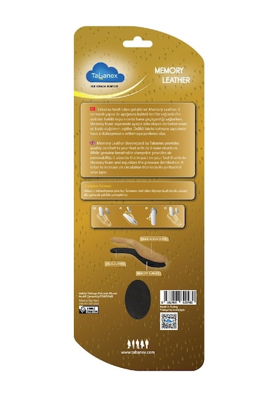 Tabanex Memory Leather Tabanlık - Erkek