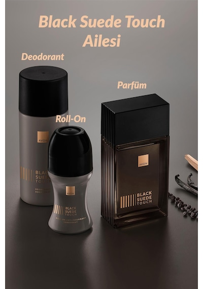 Black Suede Touch Erkek Parfüm Edt 100 Ml. Üçlü Paket Baharat