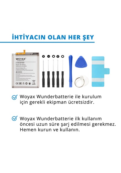 Woyax By Deji Samsung Galaxy A24 Uyumlu Premium Batarya