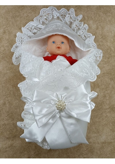 Bebek Kundağı Unisex Bebek Dış Kundak Battaniyesi Hastane Çıkışı Kundak Battaniye Yenidoğan Hediye Ekru