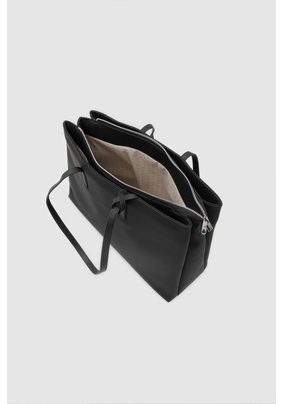 Shule Bags 15" Twill Dokulu Teknik Kumaş Laptop Çantası Siyah