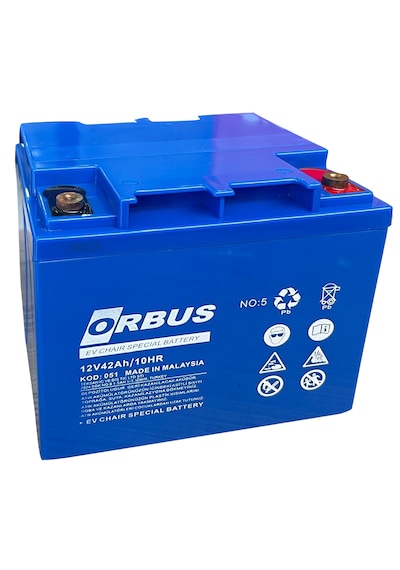 Orbus 12v 42ah Jel Engelli Araç Aküsü