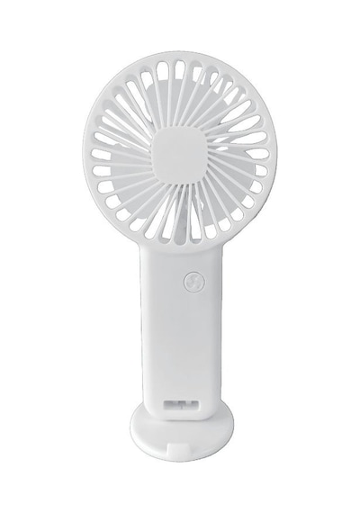Mini Fan,telefon Tutucu,portatif El Vantilatörü Beyaz 9,3x19cm
