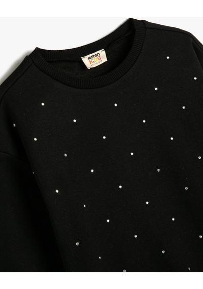 Koton Sweatshirt Bisiklet Yaka Uzun Kollu Boncuk Detaylı Şardonlu Siyah 4wkg10719ak 4WKG10719AK999 Siyah Koton Sweatshirt Bisiklet Yaka Uzun Kollu Boncuk Detaylı Şardonlu Siyah 4wkg10719ak 4WKG10719AK999 Siyah