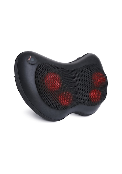 Eragon Shiatsu Black Ovmalı Boyun Bel Sırt Karın Ayak Masaj Aleti Masaj Yastığı Siyah