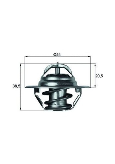 Termostat - Fiat 124, 850, 125, 900 - Mahle-tx387d