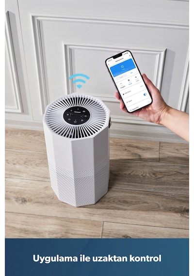 Homend 9012H Wi-Fi Destekli UV-C ve İyonizerli Akıllı Hava Temizleme Makinesi