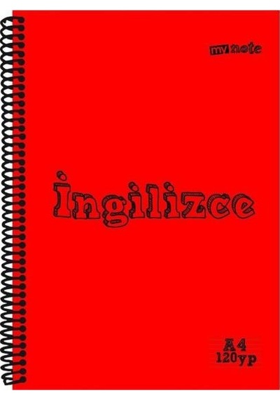 Mynote A4 Plastik Kapak Spiralli Derse Özel Defter Müzik 40 Yp