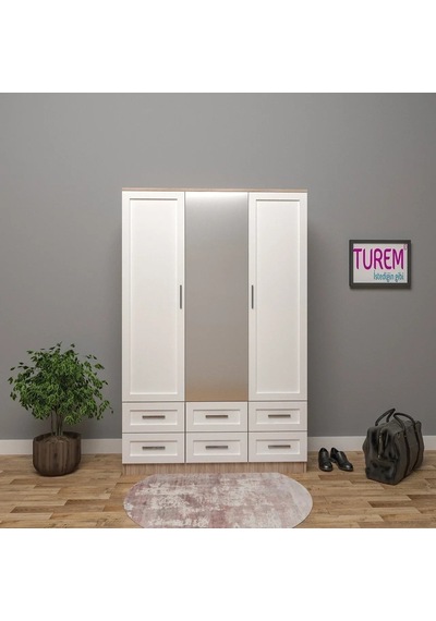 Modern Çıtalı Kapak Gardırop Mdf Antrasit Modern Çıtalı Kapak Gardırop Mdf Antrasit