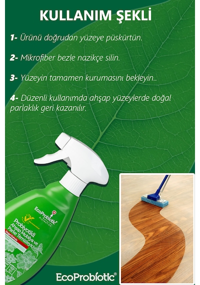 Probiyotikli Ahşap Mobilya Ve Parke Temizleyici Yüzey Temizleyici 400 Ml 400 ML