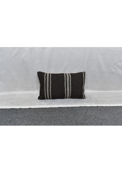 Zehra Abla Halı Yeni El Dokuma Dekorluk Lumbar Kilim Kırlent Yastık Kılıfı 7498 Çok Renkli