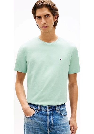 Tommy Hilfiger Ess Seasonal Reg Fıt Solıd Tee Erkek Yeşil T-shirt - Mw0mw39995
