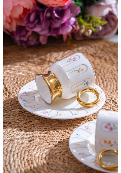Acar Aren 6 Kişilik Kahve Fincanı Takımı - 90 Ml renkli