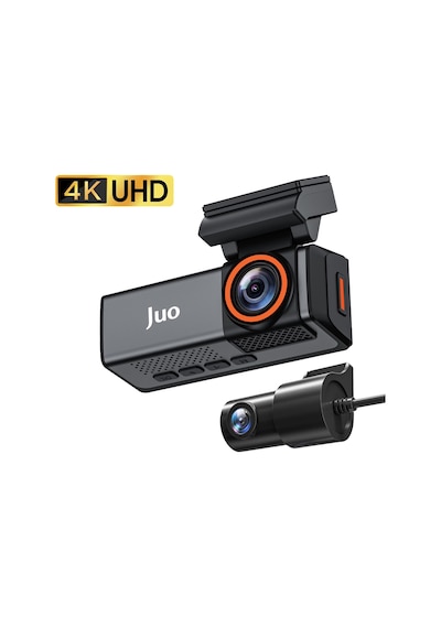 Juo C20 4k Uhd Ön + Fhd Arka 2 Kameralı Wifi Gps Hdr Araç Kamerası Ekranlı 170 Geniş Açı Gece Görüş Araç İçi Kamera