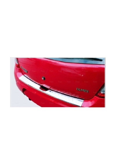 Dacia Sandero Krom Arka Tampon Üstü Koruma P.Çelik 2006-2012 Dacia Sandero Krom Arka Tampon Üstü Koruma P.Çelik 2006-2012