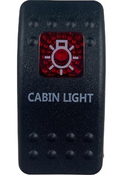 Marin Switch 3P On-Off 12-24V Kırmızı Kabin Lambası