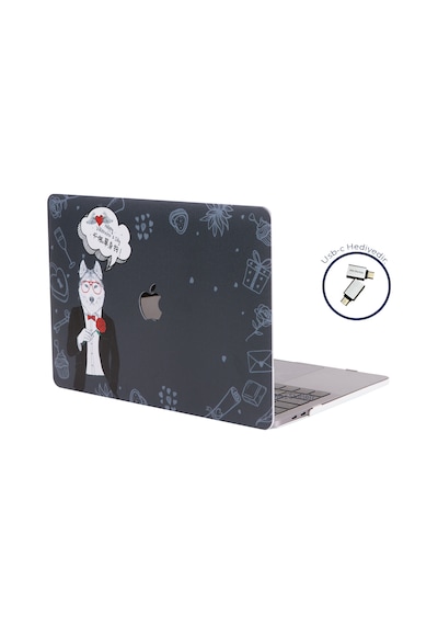 Apple Uyumlu MacBook Pro Kılıf 13inç M1-m2, Dog01nl Type-c'li Model A2338 A2289 A2251 A1706-08 A1989 A2159 İle Beyaz