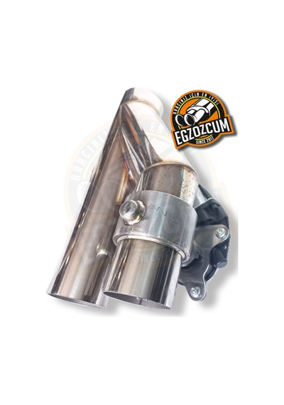 60 Mm. Paslanmaz Krom Motorlu Pantolon Jikle Orta Cutout Warex