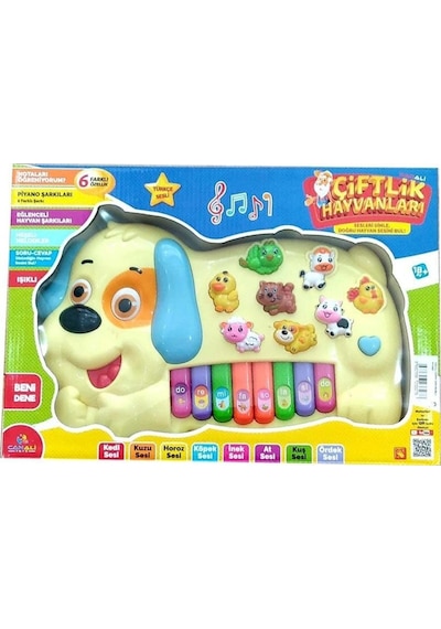 Işıklı Müzikli Köpek Görünümlü Piyano