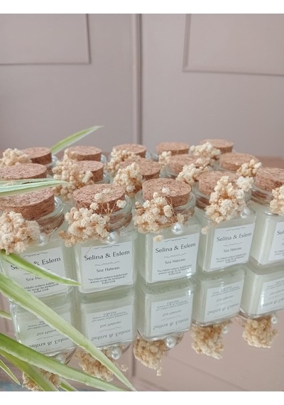 Bernami Mumluk Şamdanpinterest Şık Kavanozda Etiketli Mum, Söz, Nişan, Nikah, Kına, Düğün, Nişan Hediyeliği 15 Adet Diğer