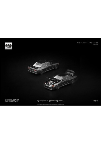 Pop Race Gt-r R32 Dark Chrome Prdc002