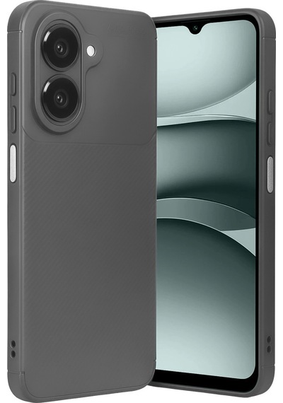 Samsung Galaxy  Uyumlu,  A07 4g Auto Focus Karbon Kapak - Gri