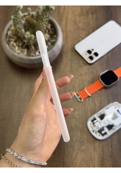 Apple iPhone 12 Pro Max Uyumlu Süper İnce Mat Ultra Thin Silikon Kılıf Çok Renkli