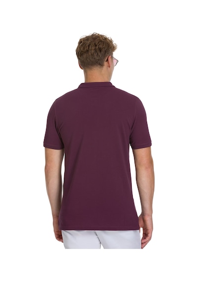 Hatemoğlu Mor Regular Fit 100% Pamuk Polo Yaka Tişört