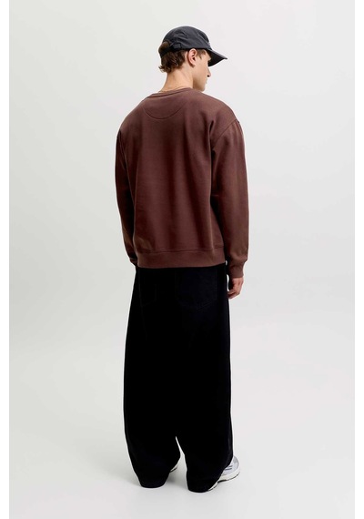 Jack & Jones Jjeace Sweat Crew Neck Noos Kahverengi
