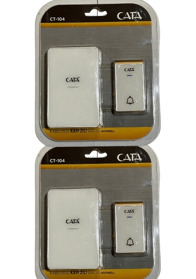 Cata Ct-104 Kablosuz Kapı Zili Beyaz 2 Adet
