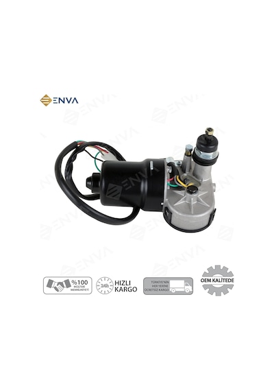 Traktör Cam Kabin Silgi / Silecek Motoru 12 Volt