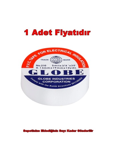 18mm İzole Bant Beyaz Elektrik Bandı