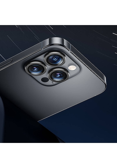 Apple Uyumlu   iPhone 16 Pro Max Benks Dr Safir Kamera Lens Koruyucu Siyah