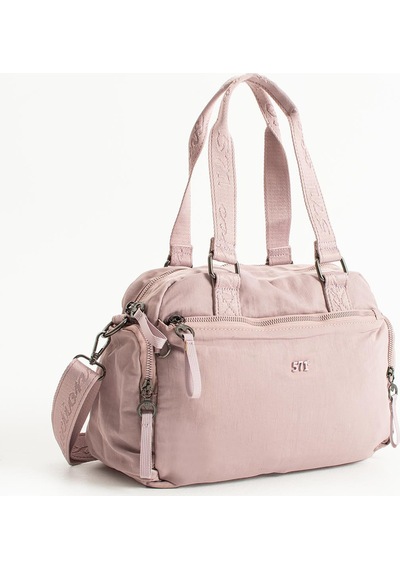 Yumuşak Dokulu Ultra Hafif, Esnek Ve Su Geçirmez Polyamid Kumaş Omuz Ve Kol Çantası Pembe Model: 571-13-14g Pembe