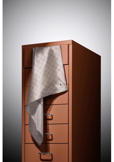 Vissona Twill İpek Eşarp Taş Gri