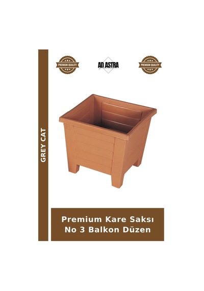 Premium Kare Saksı No 3 Balkon Düzen