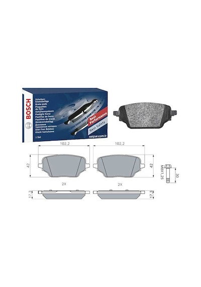 Renault Austral 1.3hybrid 2022-2026 Bosch Arka Balata Netpar26654