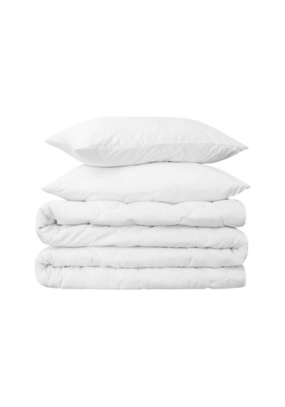 Schafer Dreams 3 prç Microfiber Çift Kişilik Yorgan Yastık Seti Beyaz