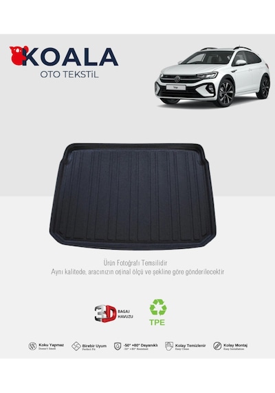 Volkswagen Taigo Alt Bagaj 2021 Ve Sonrası 3d Bagaj Havuzu